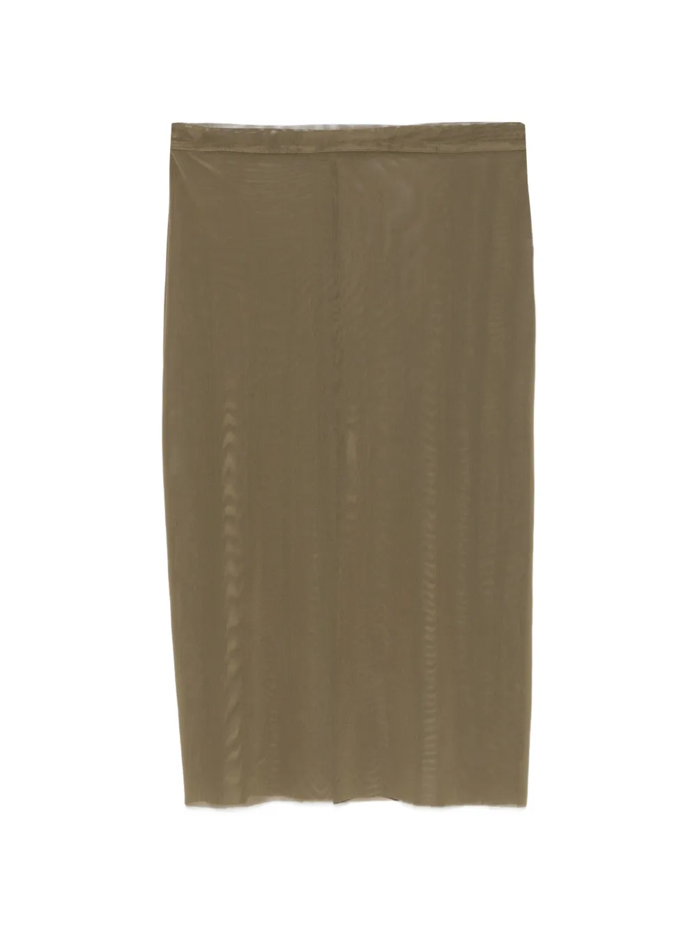 The Frankie Shop Suva sheer pencil midi skirt - Verde