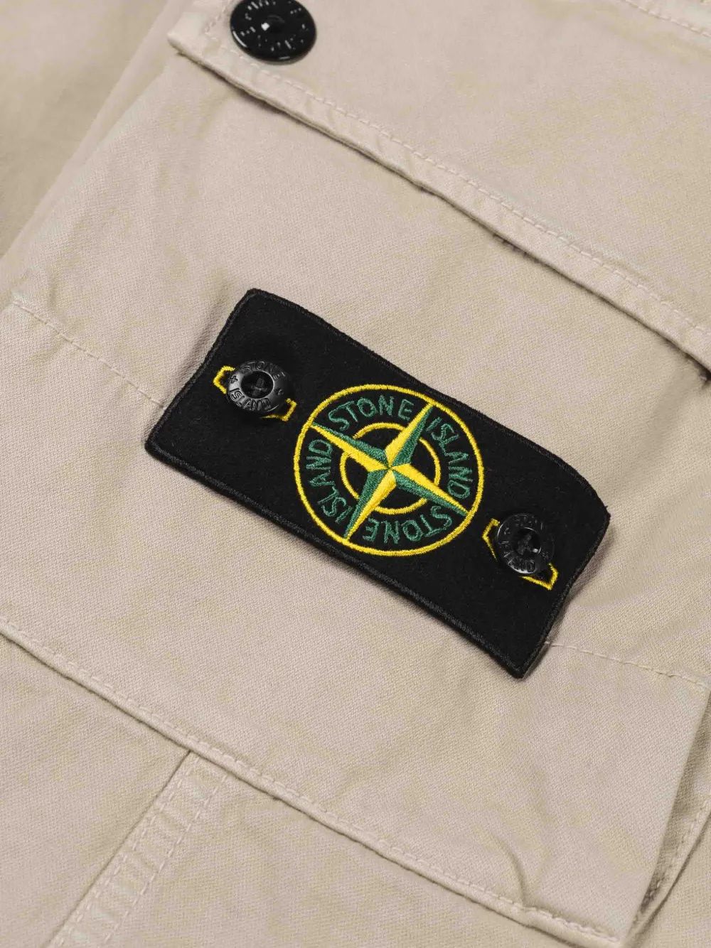 Stone Island 3100034 stretch-katoenen twill broek van biologisch katoen Beige
