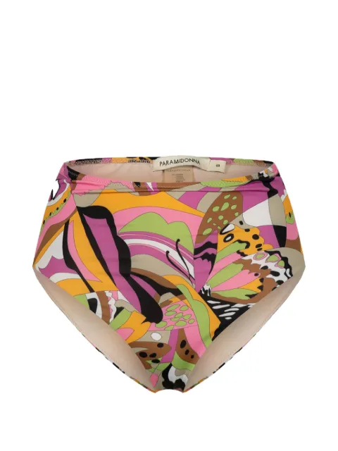 PARAMIDONNA bikini bottom Stas con estampado abstracto