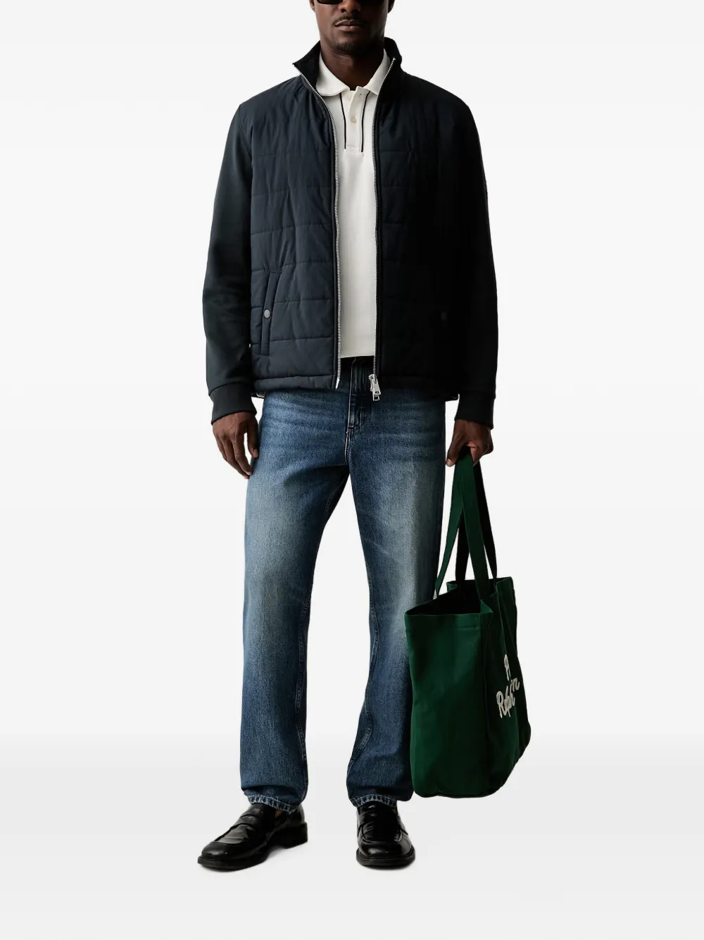 Marc O'Polo Straight jeans met vervaagd effect Blauw
