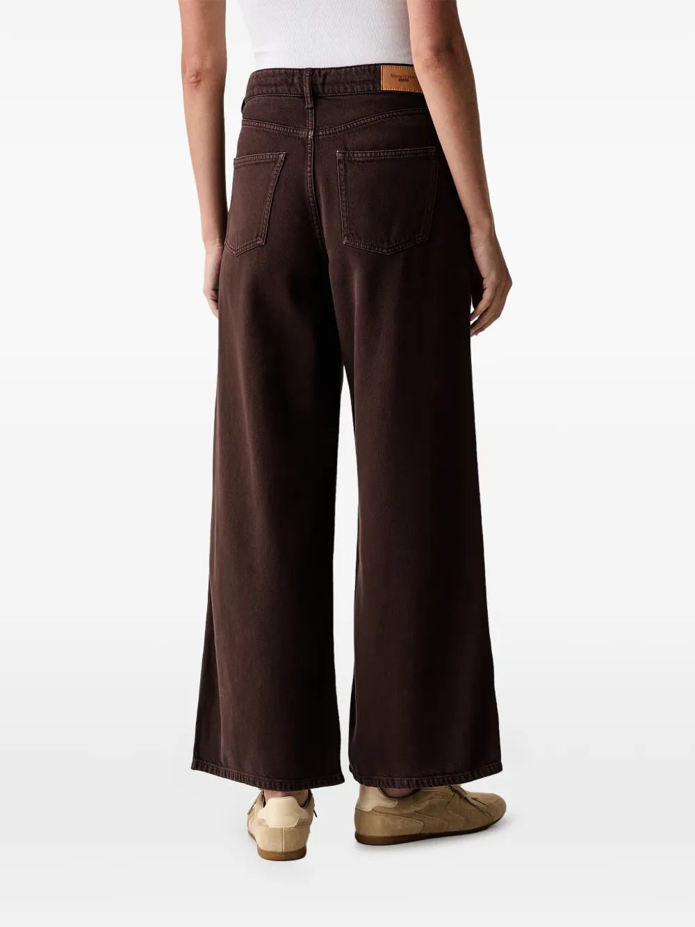 Marc O'Polo Jeans met trekkoordtaille Bruin
