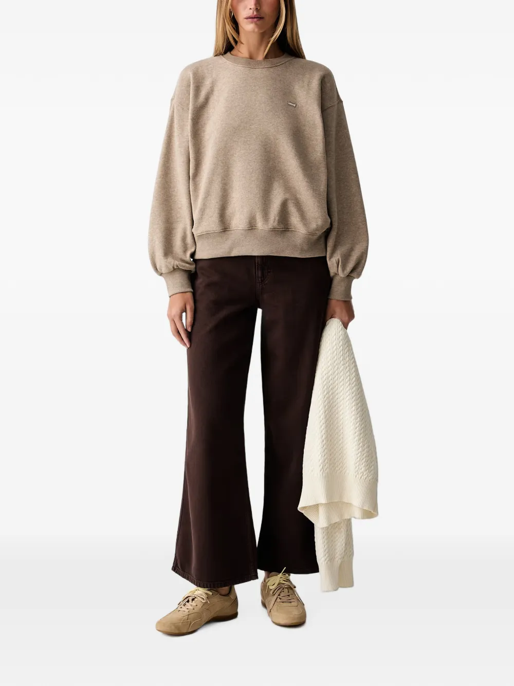 Marc O'Polo Jeans met trekkoordtaille Bruin