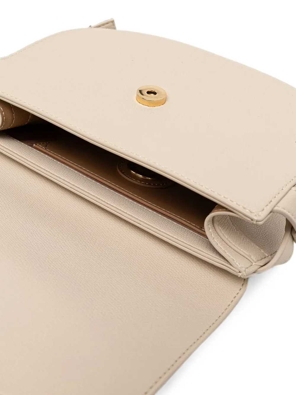 Love Moschino Shopper met hartbedel en logoplakkaat Beige