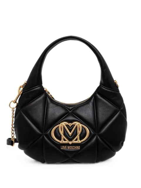 Love Moschino logo标牌绗缝单肩包