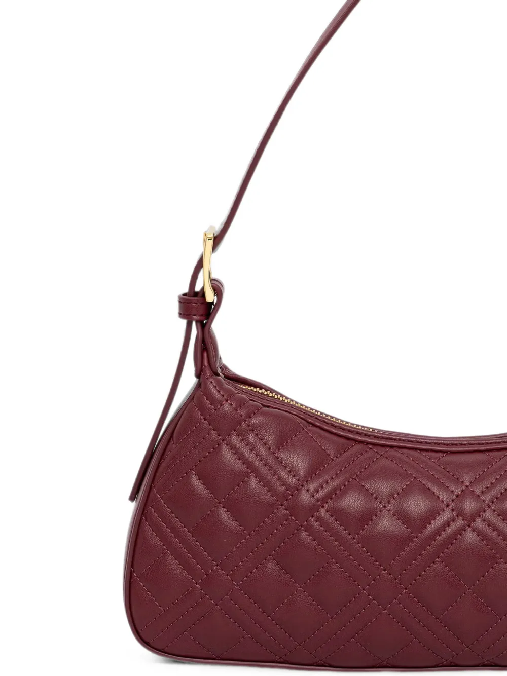 Love Moschino Gewatteerde schoudertas met logoplakkaat Rood