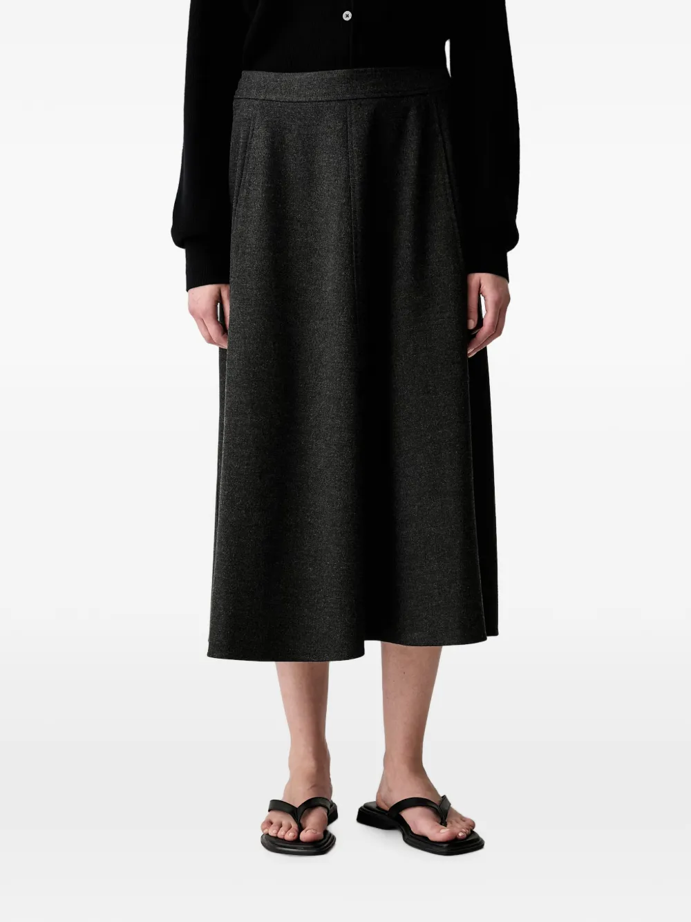 Marc O'Polo A-line midi skirt - Grau