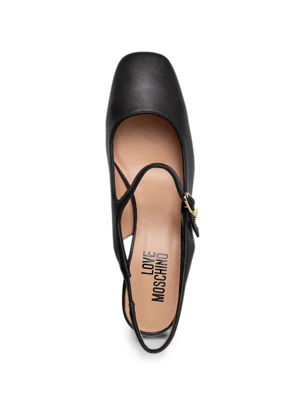 Love Moschino slingback Mary-Jane pumps Zwart