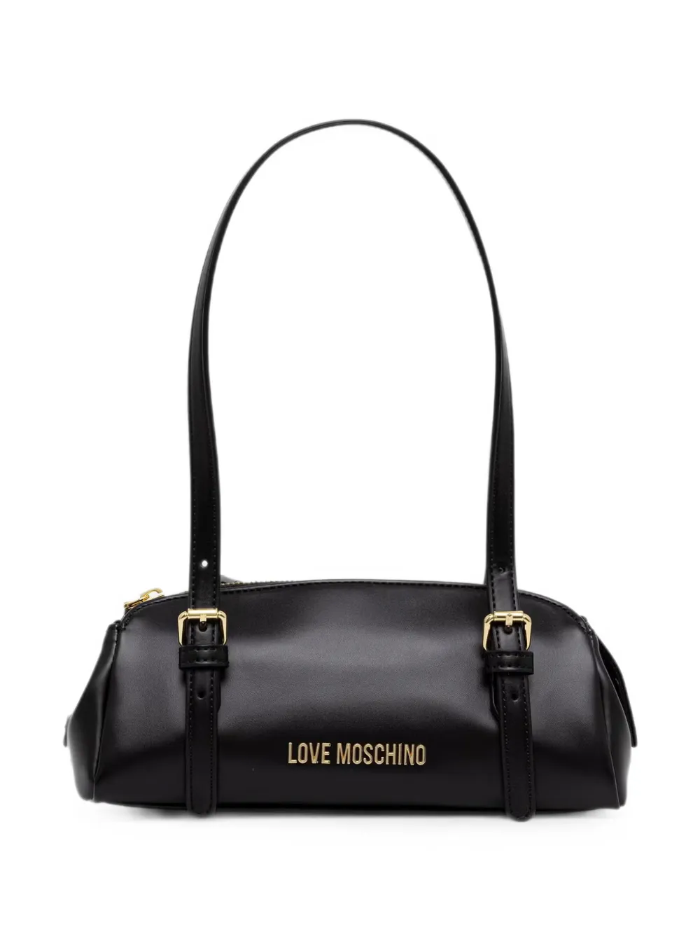 Love Moschino buckle-detail logo-plaque shoulder bag - Nero