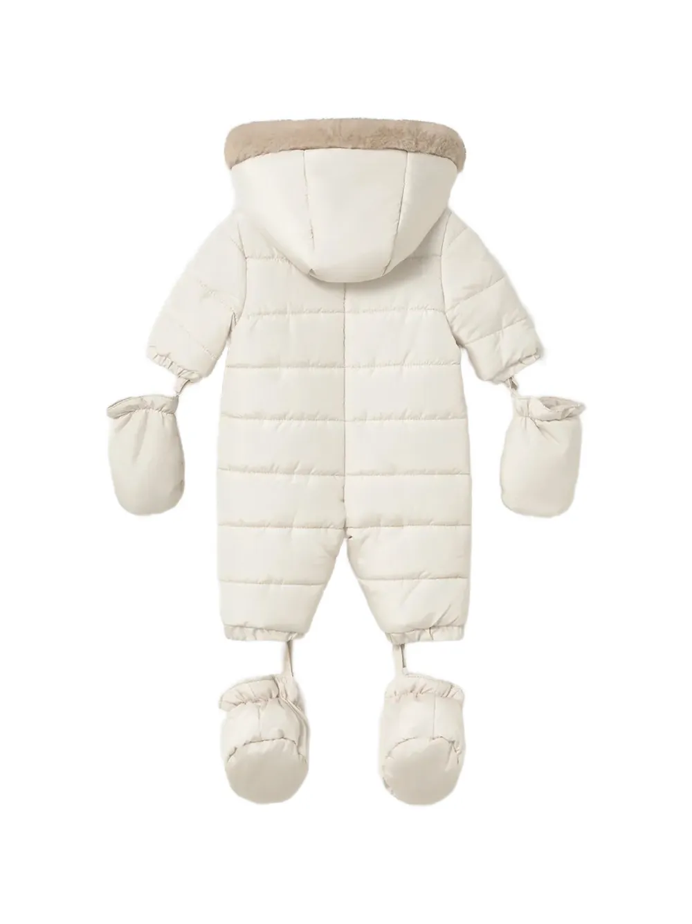 Mayoral Gewatteerd skipak van imitatiebont Beige
