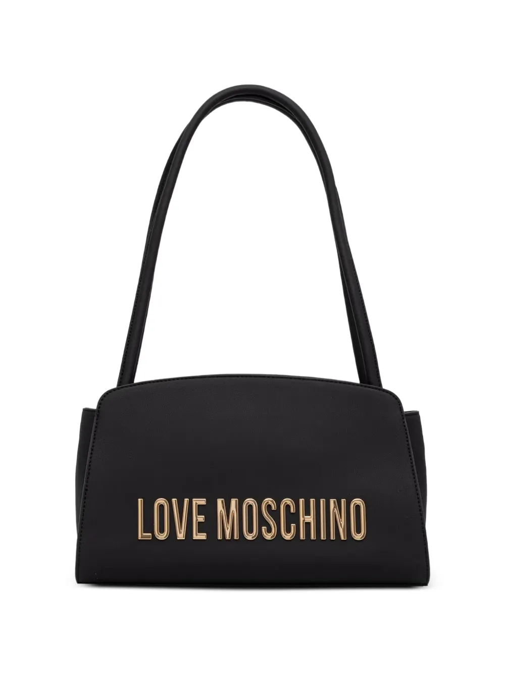 Love Moschino logo-lettering shoulder bag - Schwarz