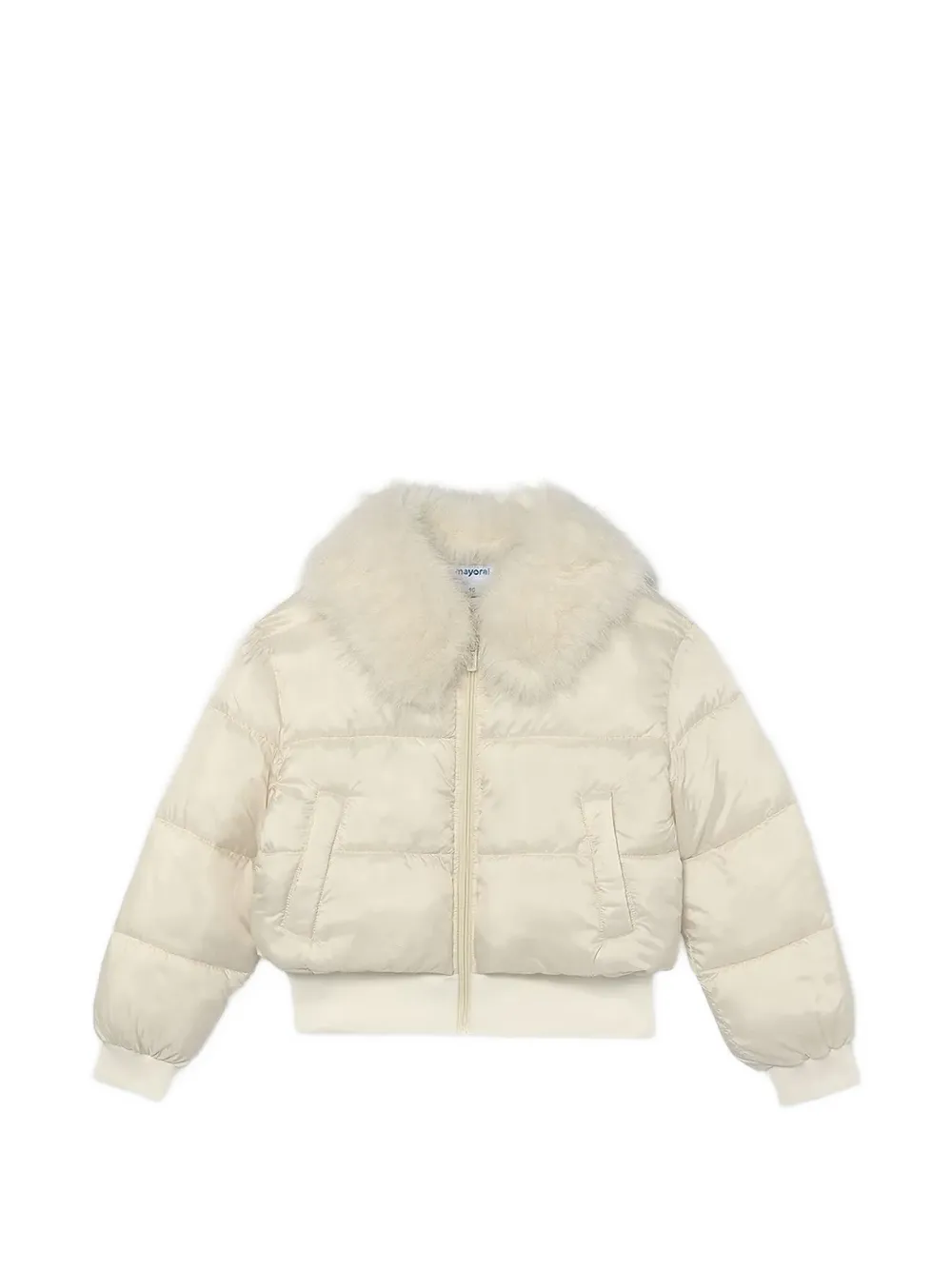 Mayoral wide-collar padded jacket - Toni neutri
