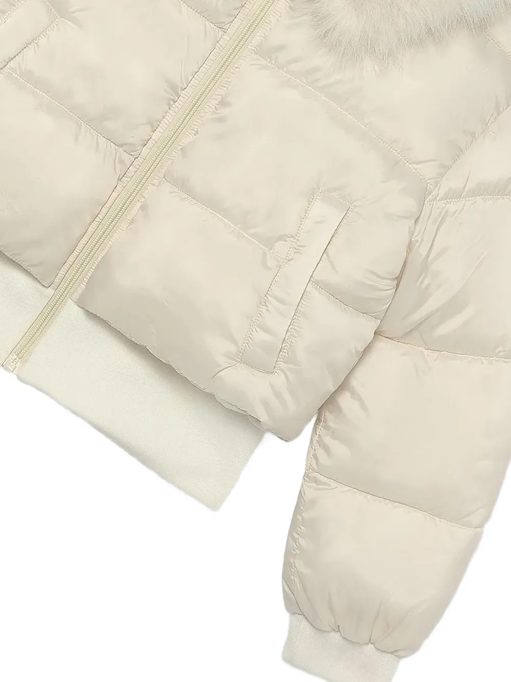 Mayoral Gewatteerd jack met brede kraag Beige
