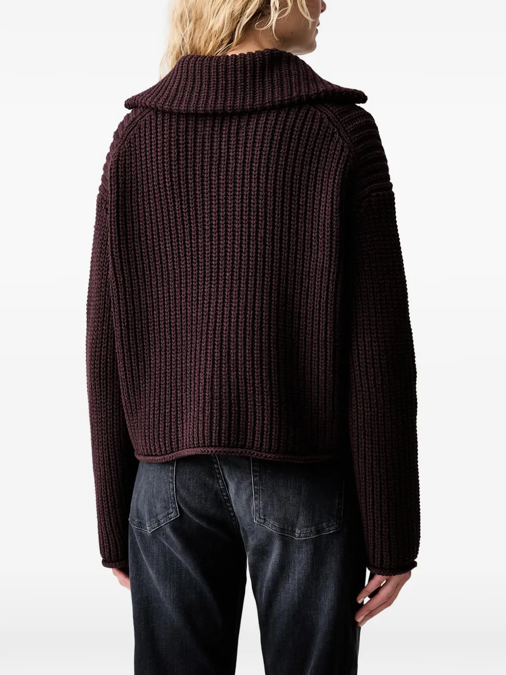 Marc O'Polo Geribbeld vest Rood