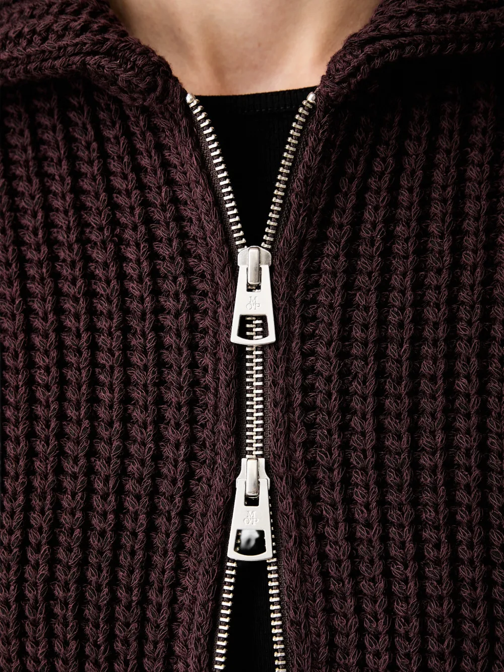 Marc O'Polo Geribbeld vest Rood