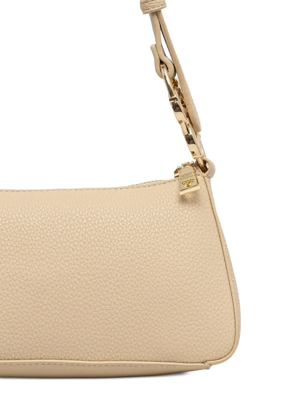 Love Moschino Bewerkte schoudertas met logoplakkaat Beige