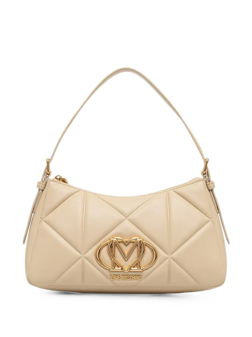 Love Moschino quilted logo-plaque shoulder bag · OS
