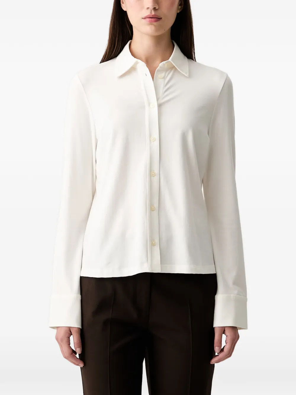 Marc O'Polo long-sleeved button-up shirt - Bianco