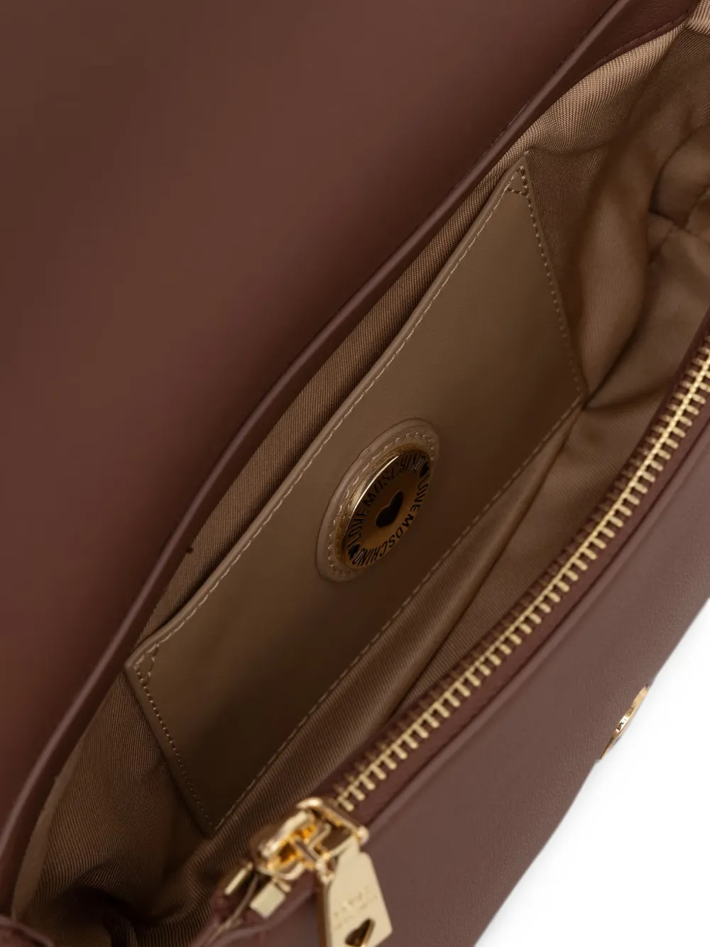 Love Moschino Crossbodytas met logo-reliëf Bruin