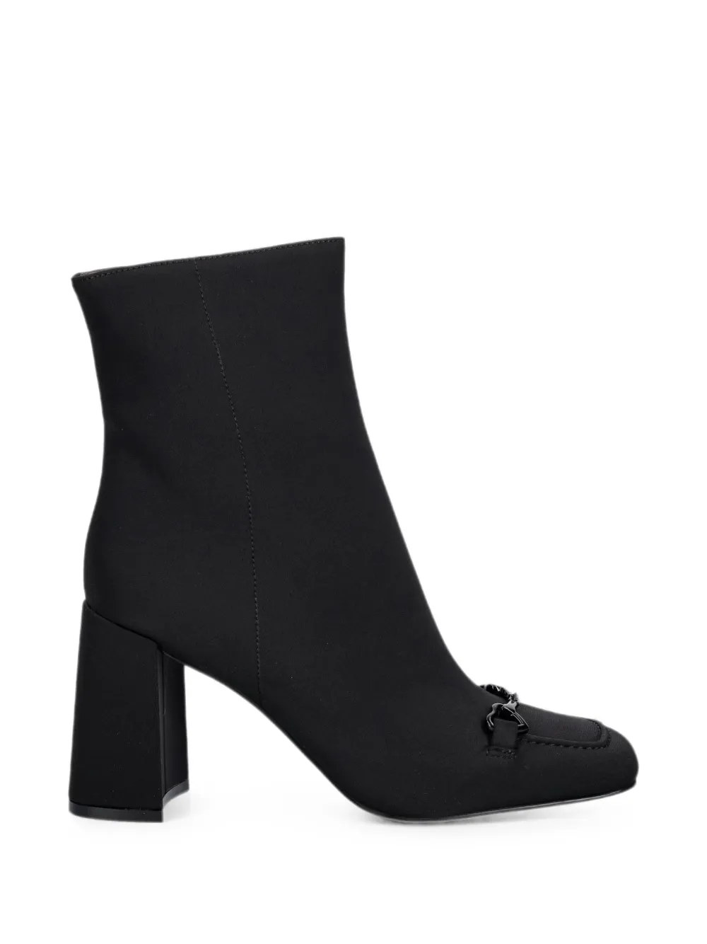 Love Moschino horsebit block-heel ankle boots Zwart