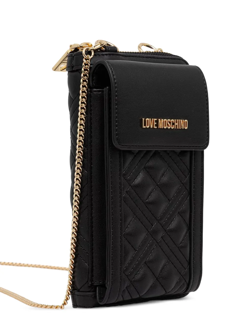 Love Moschino Portemonnee met logoplakkaat Zwart