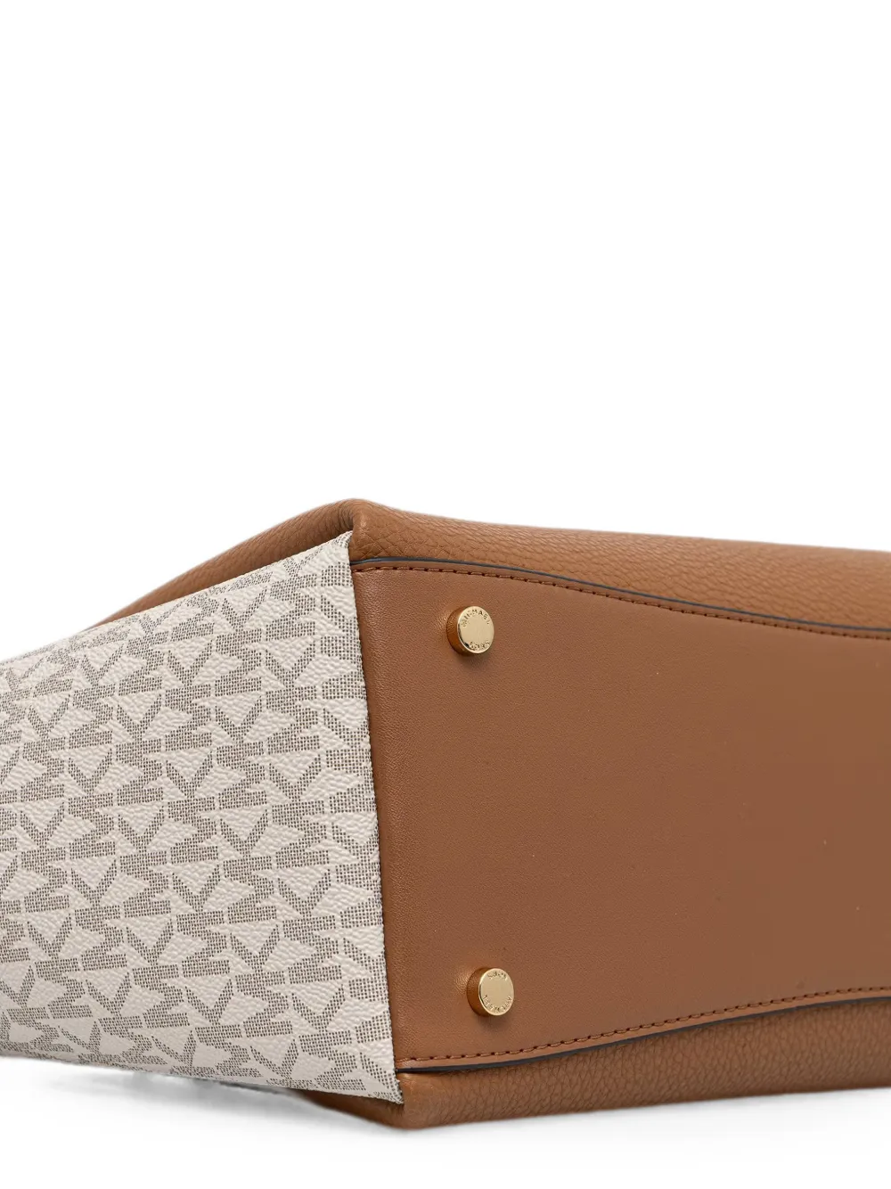 Michael Kors Shopper met logo-print en textuur Bruin