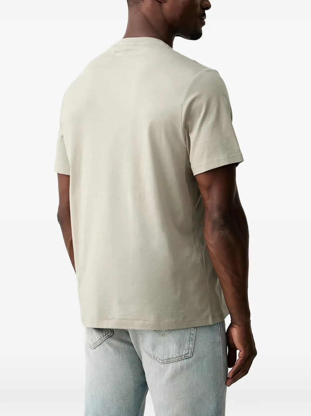 Michael Kors Katoenen jersey T-shirt met logobedel Beige