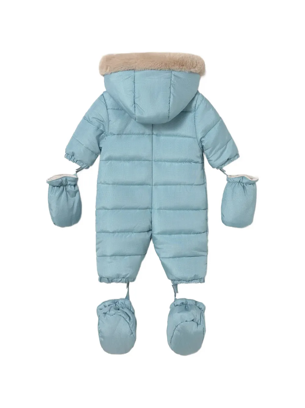 Mayoral Sneeuwpak met capuchon en beerpatroon Blauw
