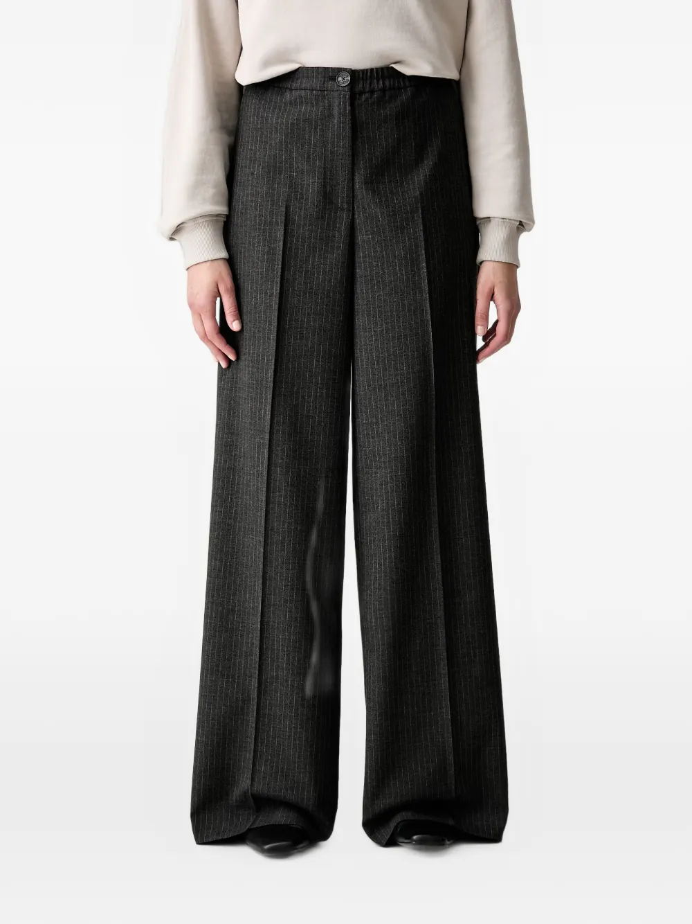 Marc O'Polo pinstripe-pattern trousers - Grau