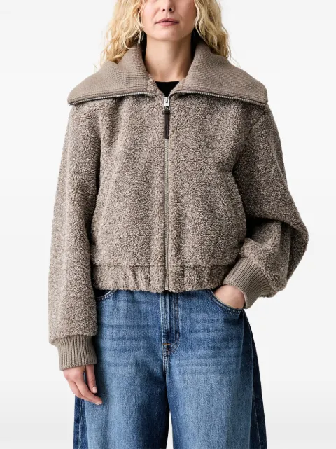 Marc O'Polo chaqueta con efecto cepillado y cremallera