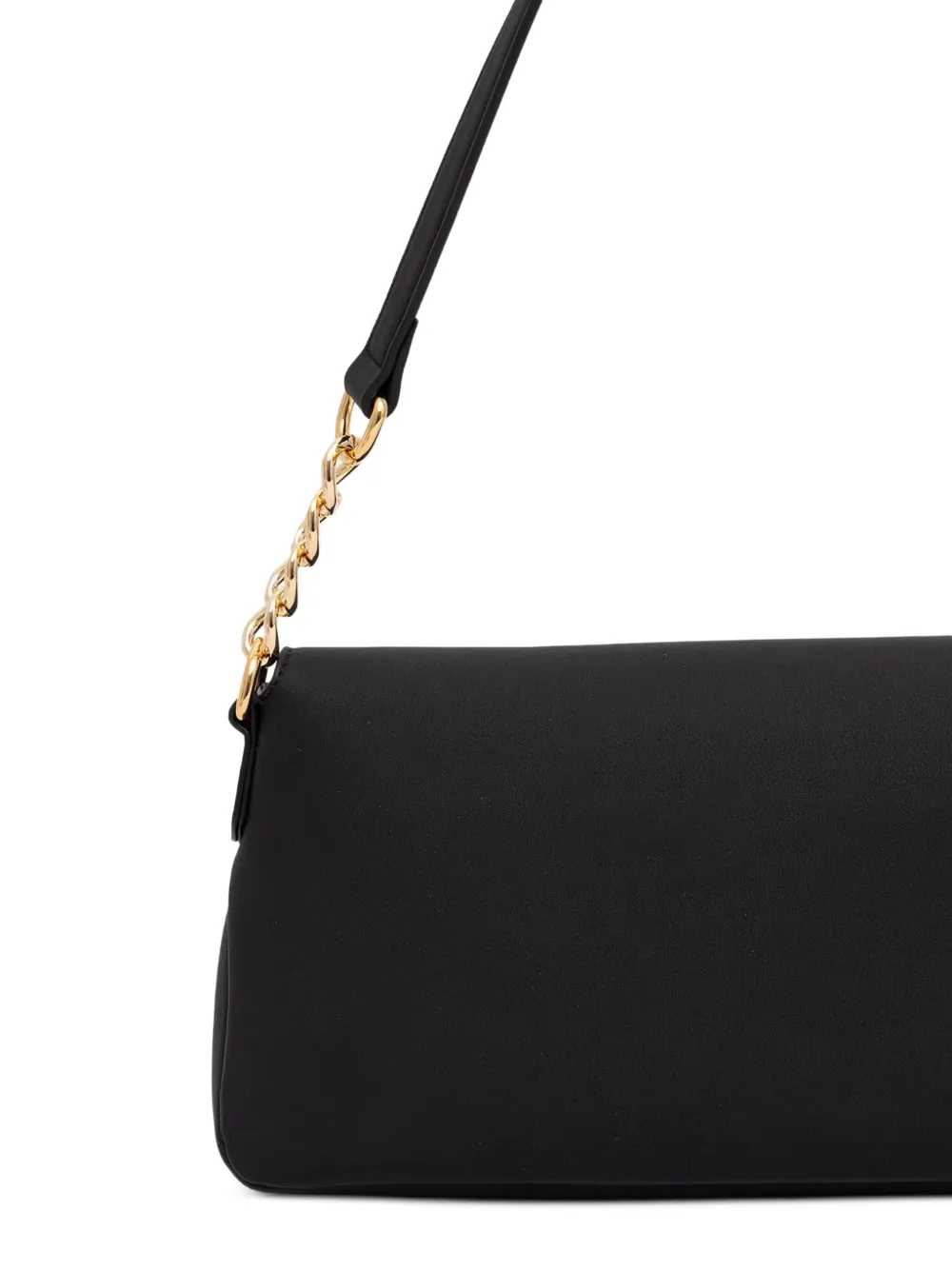 Love Moschino Shopper met schakelketting en logo Zwart