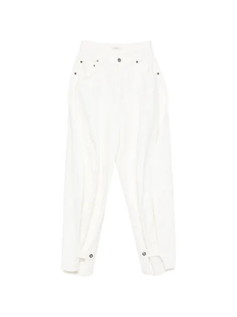 LAMRONS buttoned-cuff pleated jeans