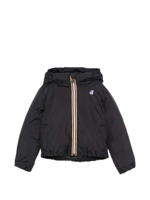K Way Kids logo-patch hooded jacket
