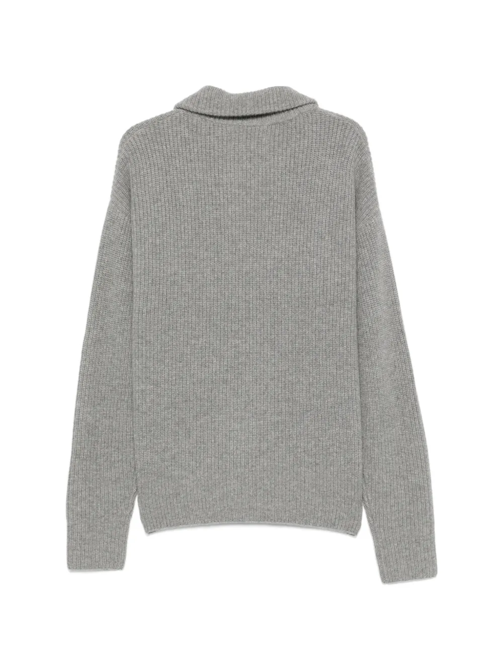 extreme cashmere Xtra Yours ribgebreid vest met rits Grijs