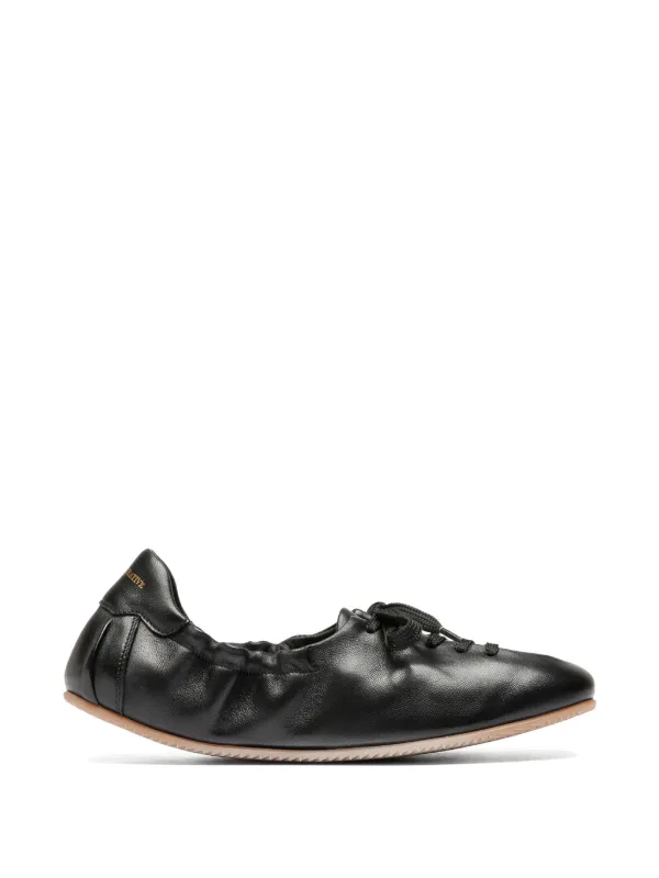 Officine Creative Ballet 101 Lace-up Leather Low-top Sneakers in Black