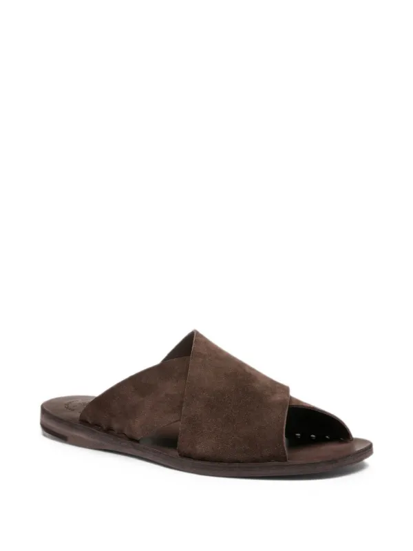 Officine Creative Itaca Crossover Sandals in Brown