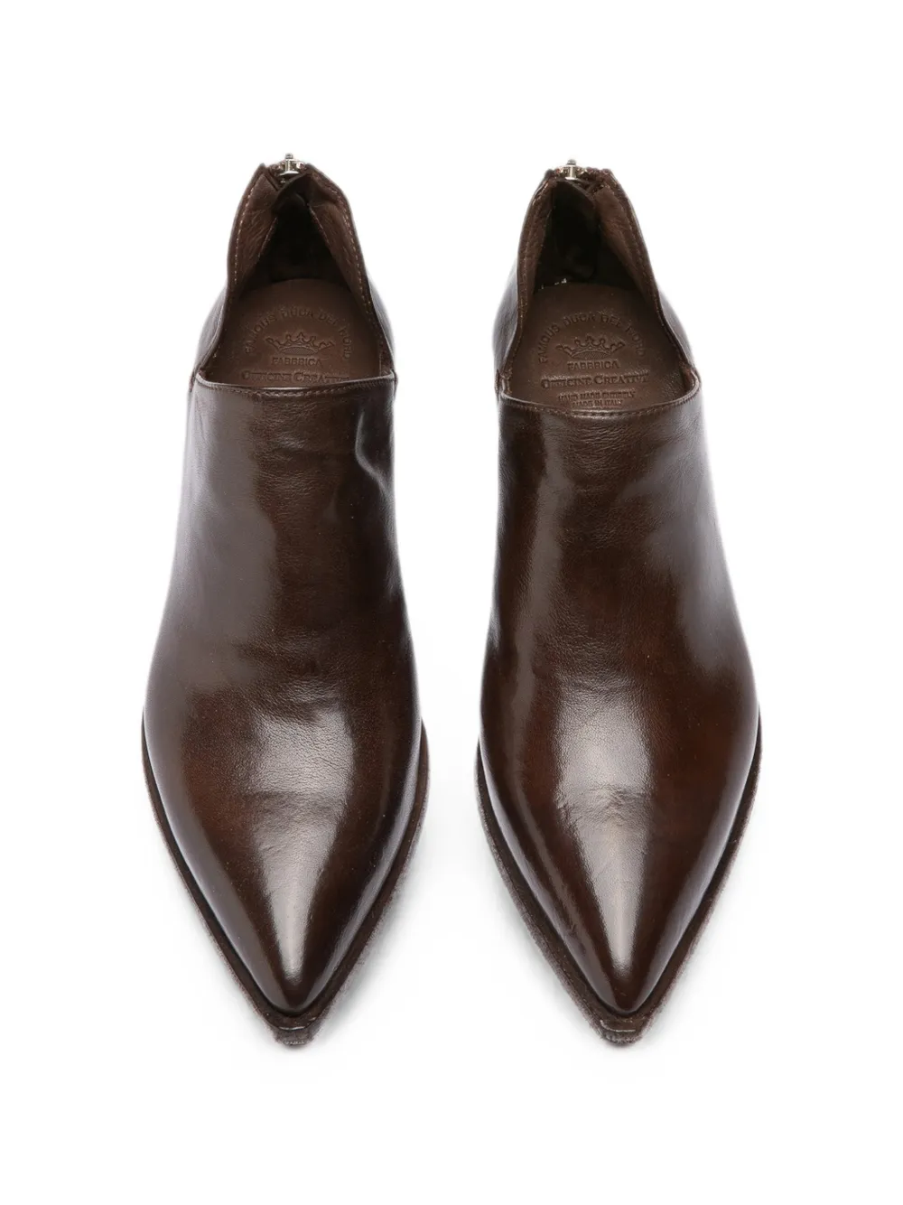 Officine Creative Noelie DD 106 leather ankle boots Bruin