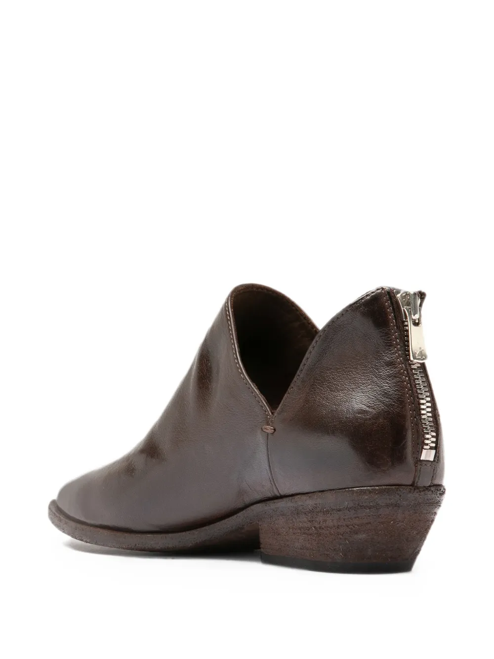 Officine Creative Noelie DD 106 leather ankle boots Bruin