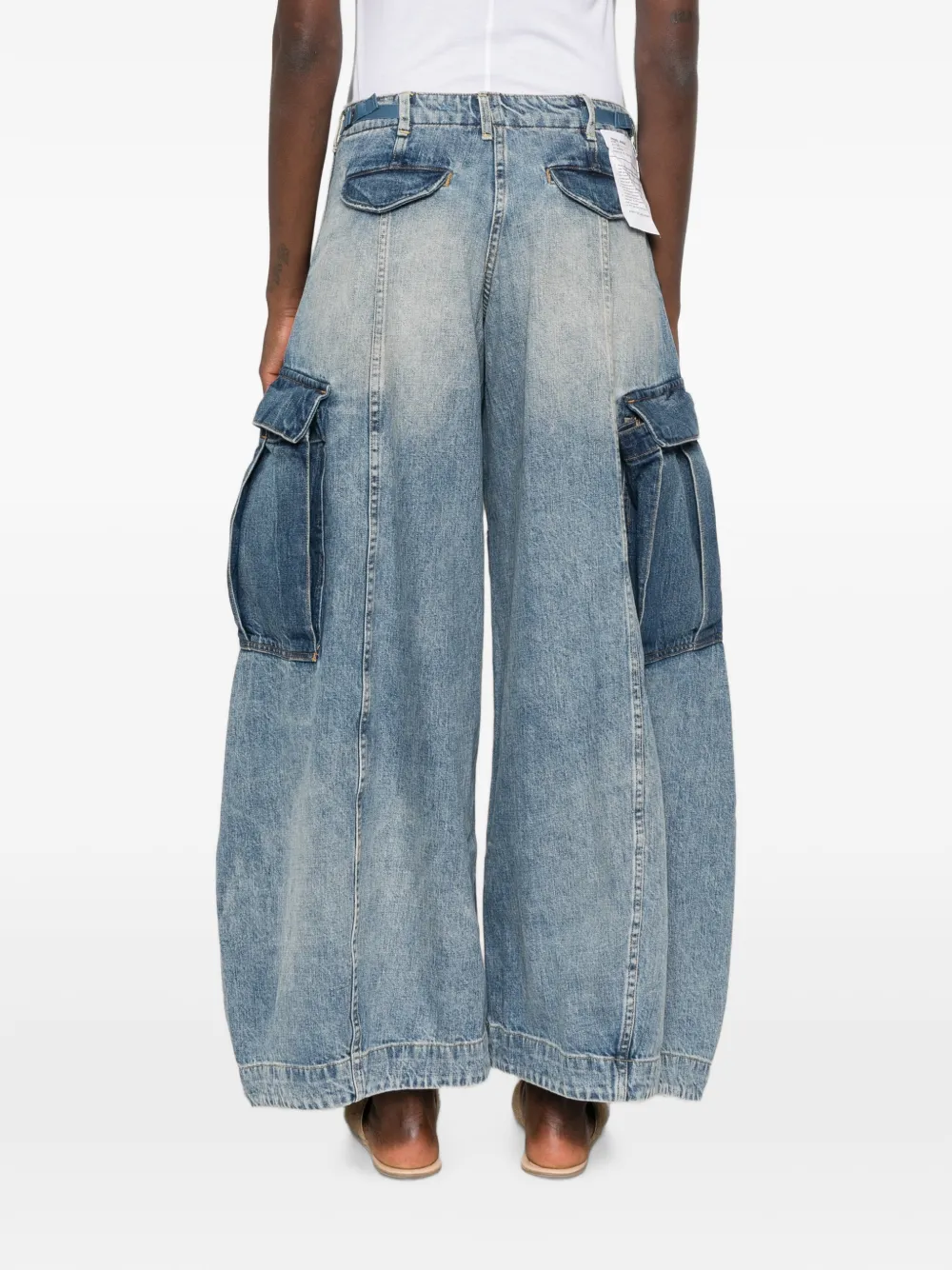 R13 Siouxsie Field cargo jeans Blauw