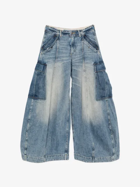 R13 two-tone cargo pants