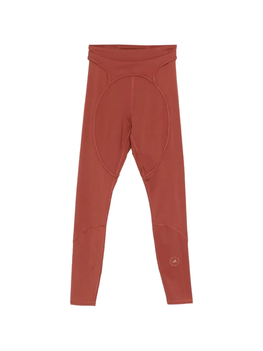 adidas x Stella McCartney logo-detail leggings - Rosso