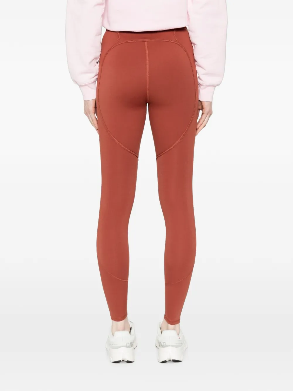 adidas x Stella McCartney logo-detail leggings Rood