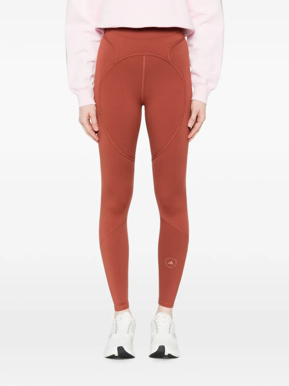 adidas x Stella McCartney logo-detail leggings Rood