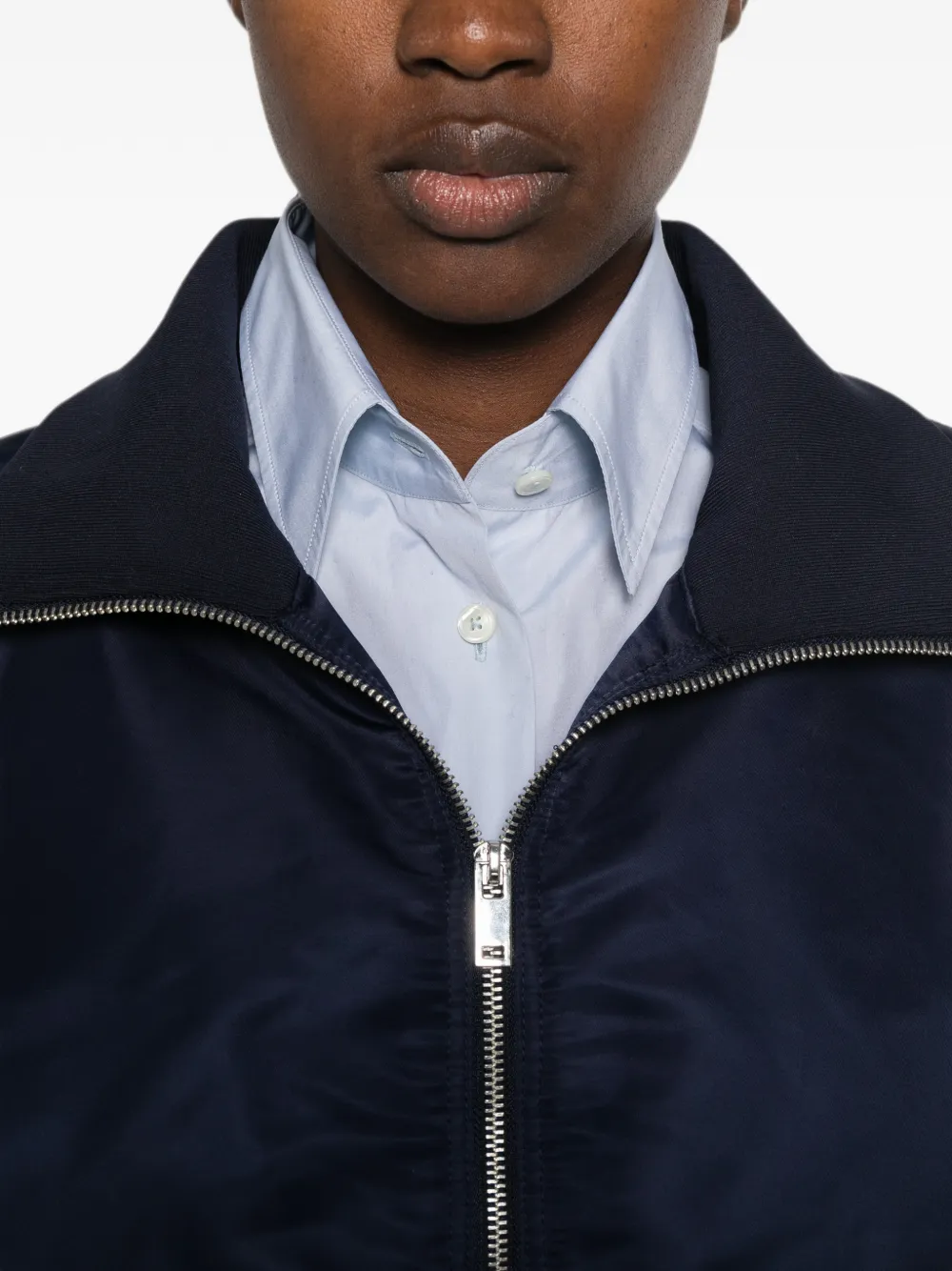 The Frankie Shop Storm bomberjack met rits Blauw