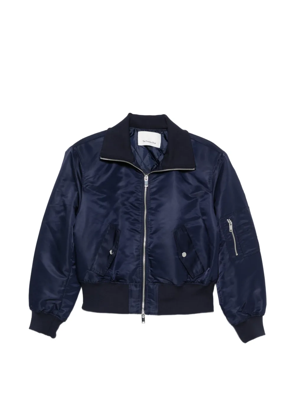 The Frankie Shop Storm zip-up bomber jacket - Blau