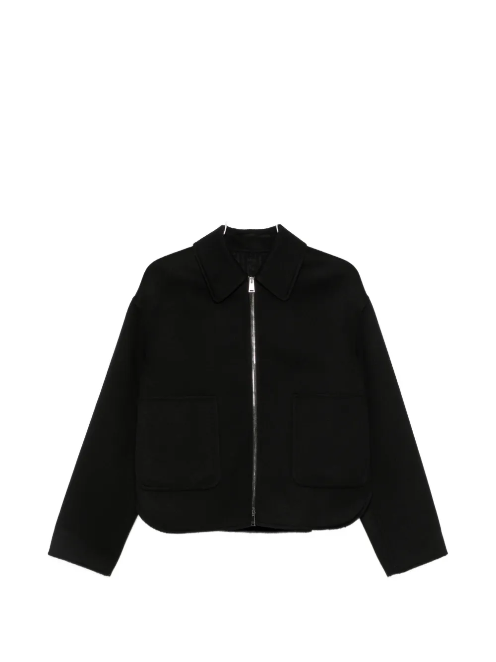 FENDI zip-up patch-pocket jacket - Nero