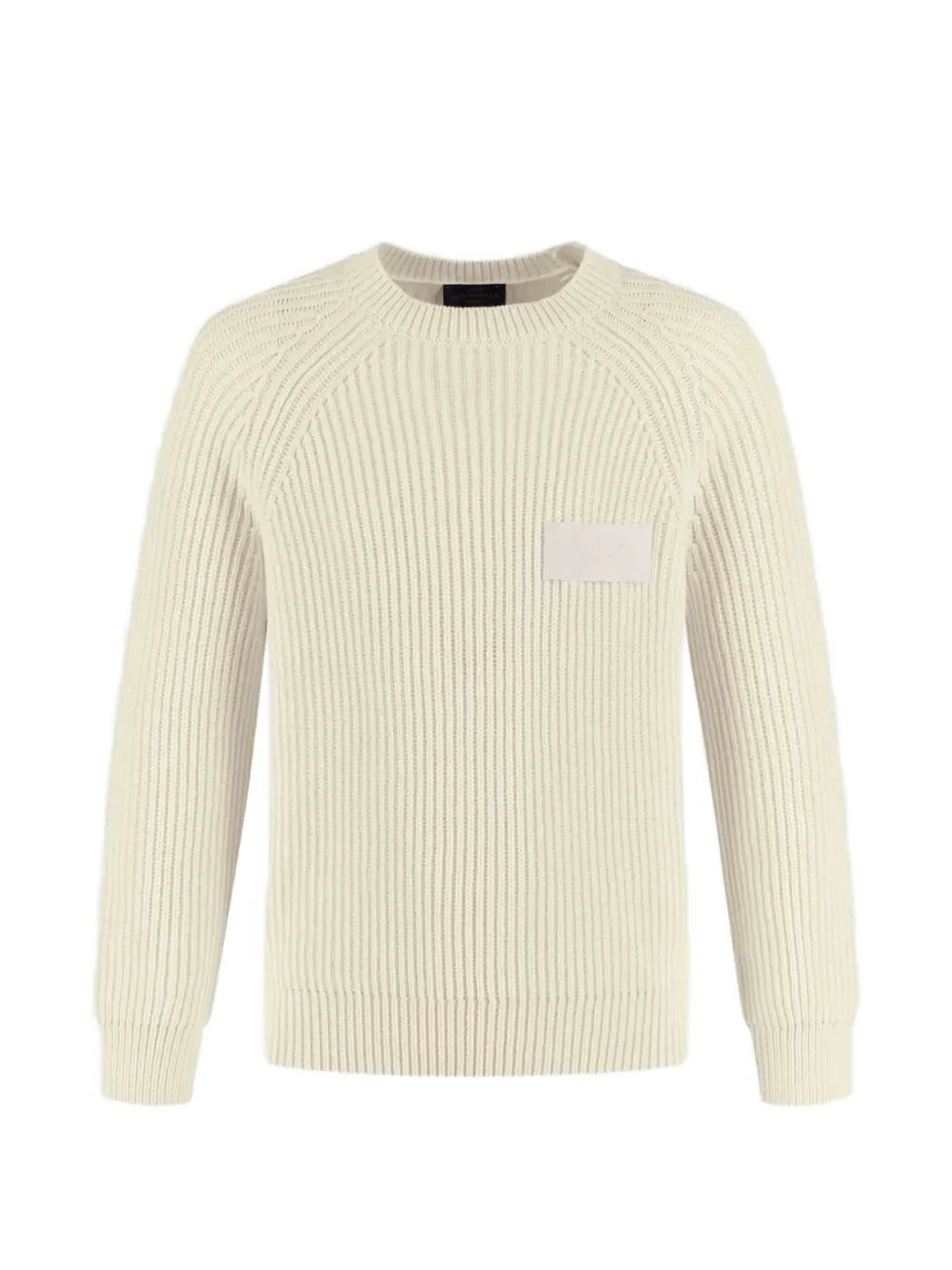 Paul & Shark Junior ribbed-knit raglan-sleeve sweater - Toni neutri