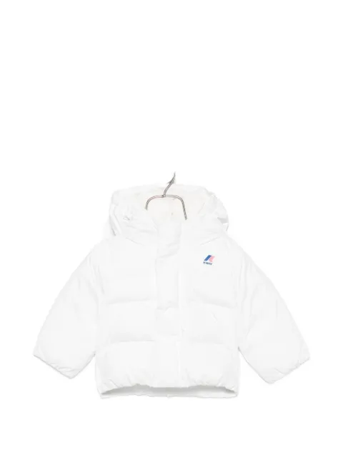 K Way Kids logo-print puffer jacket