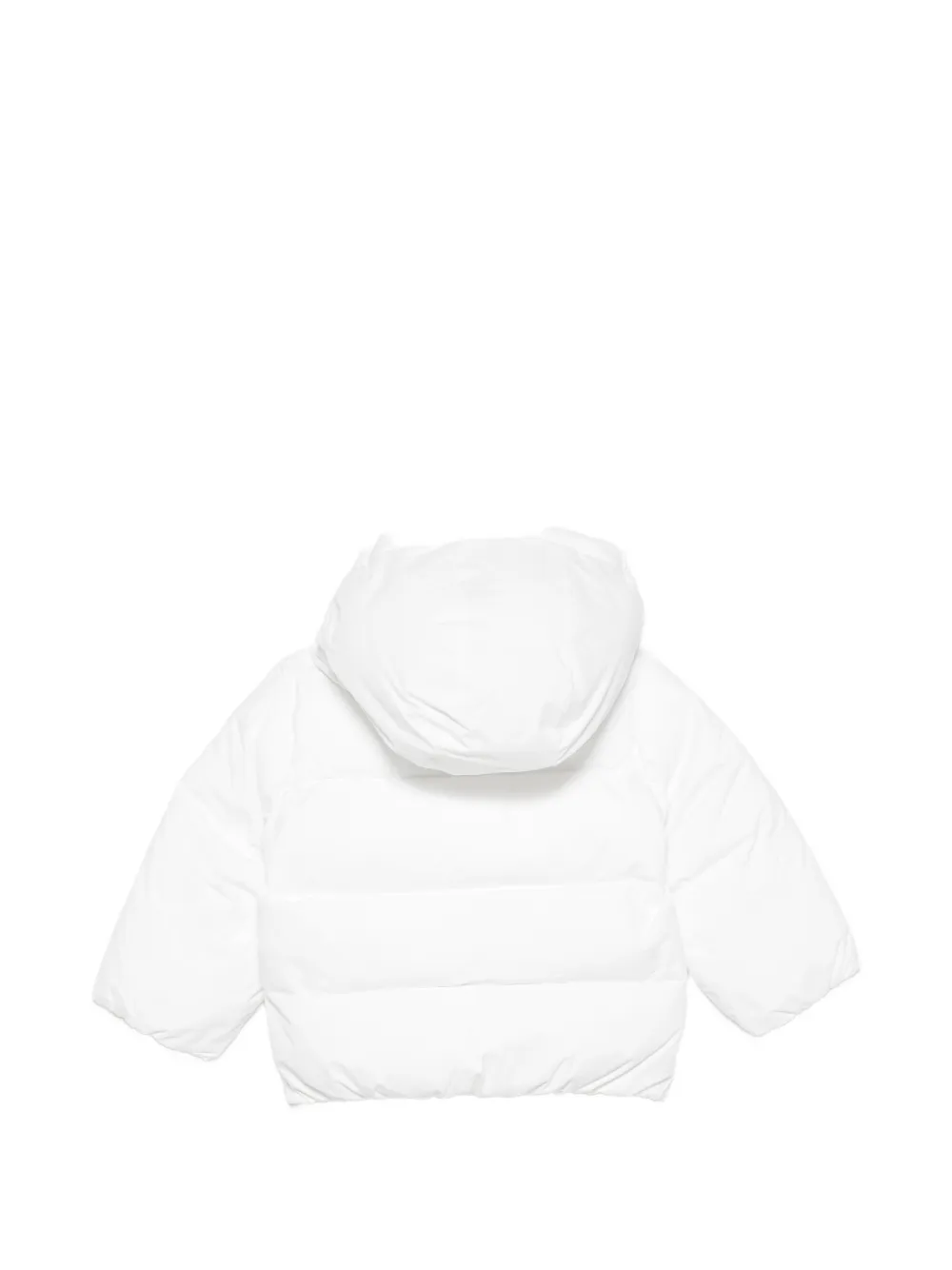 K Way Kids Donsjack met logoprint Wit