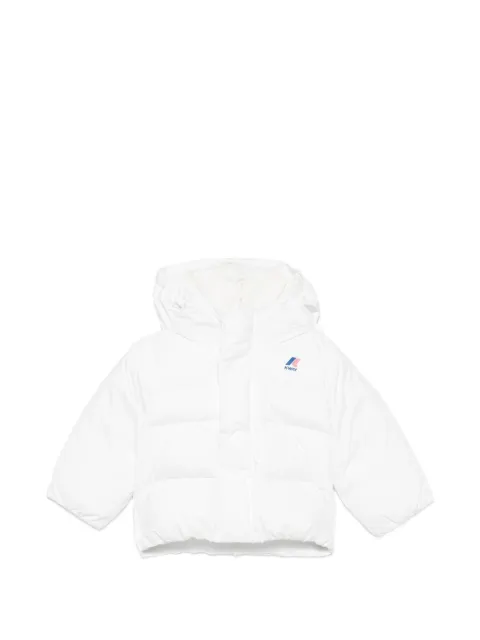 K Way Kids logo-print puffer jacket