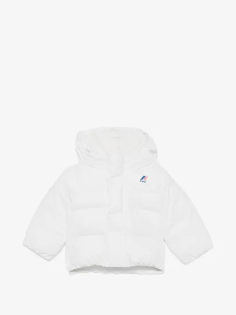 K Way Kids logo-print puffer jacket